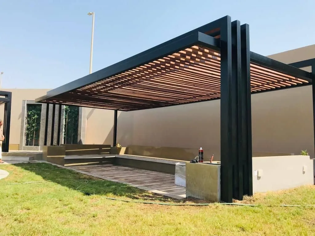 برجولات حديد سعر المتر