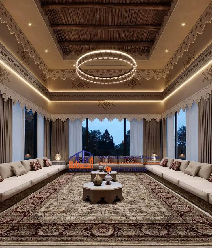 ديكورات بيوت شعر من الداخل - سدو خيام شعر ملكي