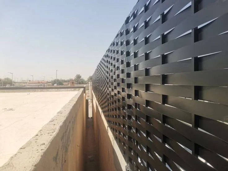 ساتر حوش حديد مجدول