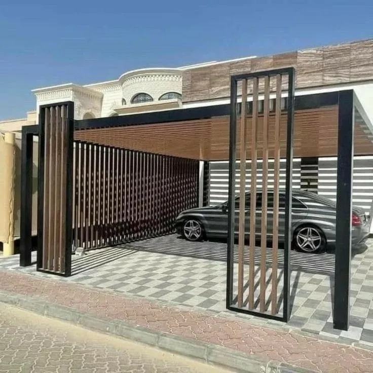 تركيب مظلة سيارات مودرن